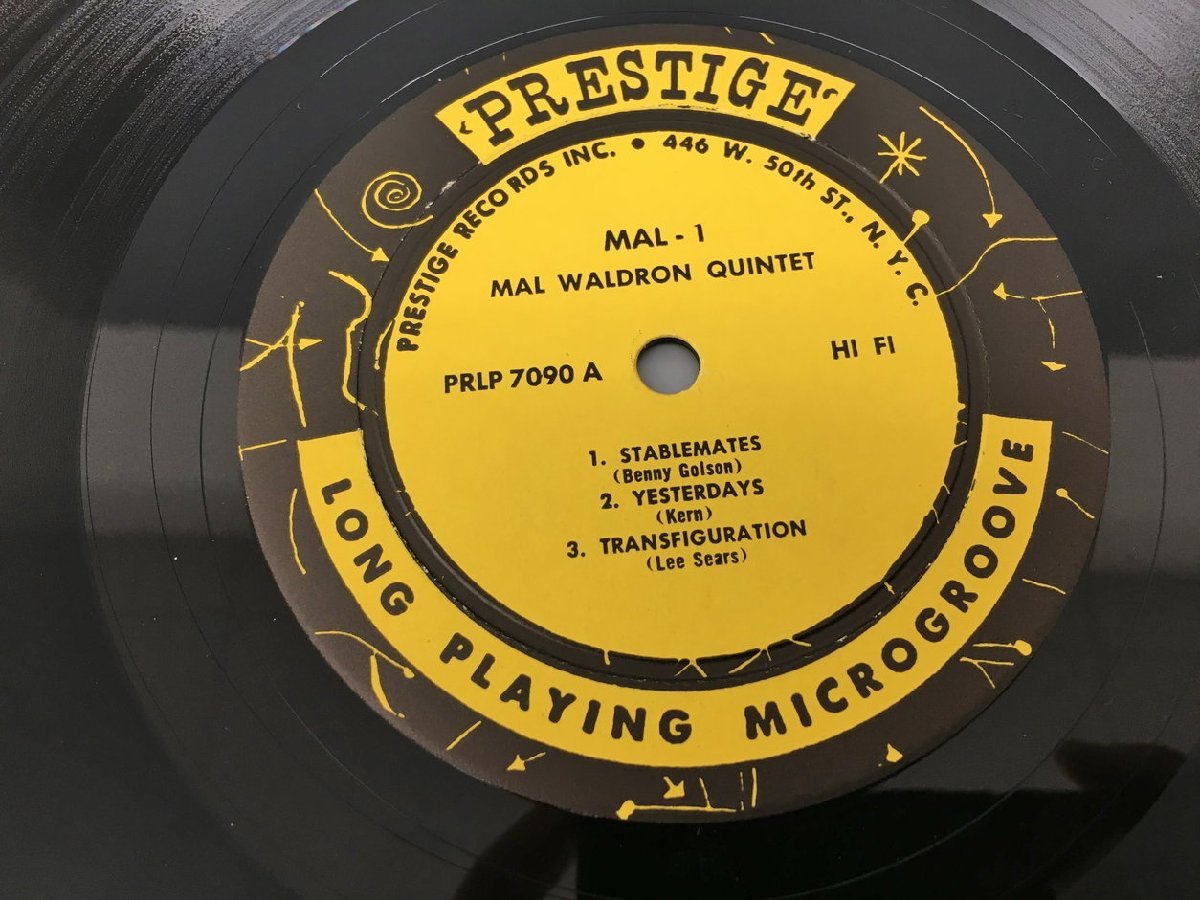 LPレコード Mal-1 MAL WALDRON PRESTIGE LP 7090 オリジナル盤 2312LO055_画像6