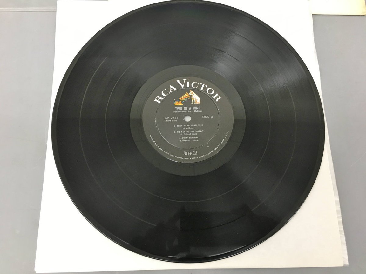 LPレコード Two Of A Mind Paul Desmond & Gerry Milligan LSP-2624 米 2312LO045_画像5