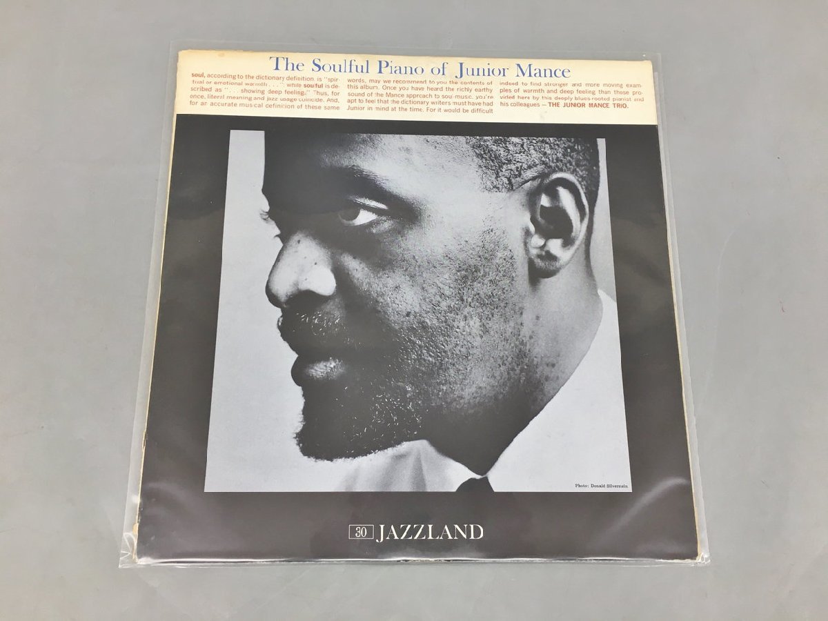 LPレコード The Soulful Piano Of Junior Mance Junior Mance JAZZLAND JLP 30 2312LO020_画像1