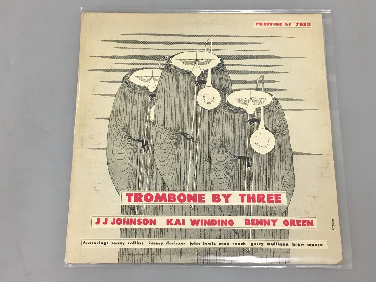 LPレコード TROMBONE BY THREE JJ JOHNSON-K. WINDING-B. GREEN PRESTIGE PRLP 7023 手書きRVG 2312LBM041_画像1