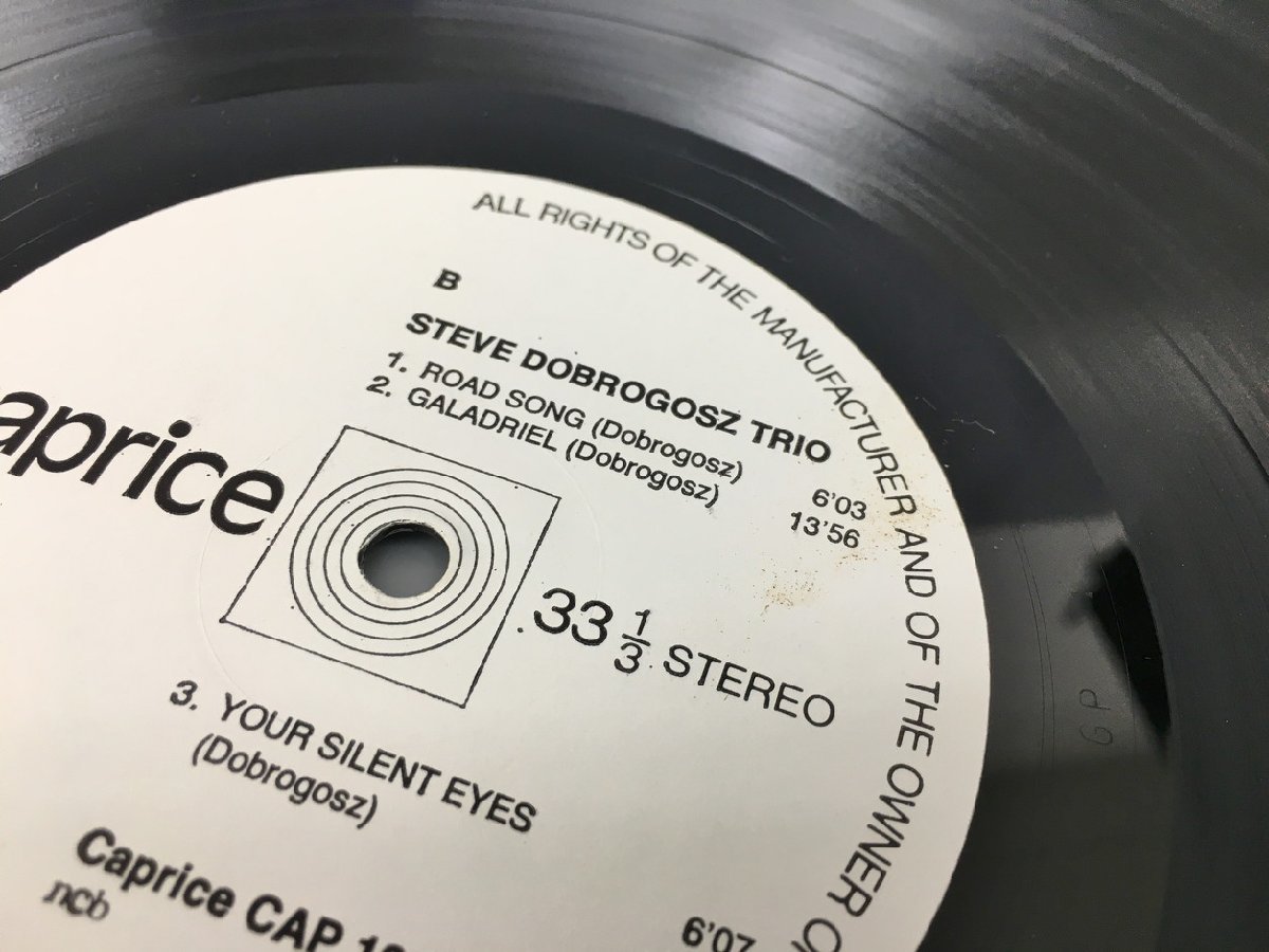 LPレコード Steve Dobrogosz Trio Songs CAPRICE CAP 1232 2312LBM050の画像7