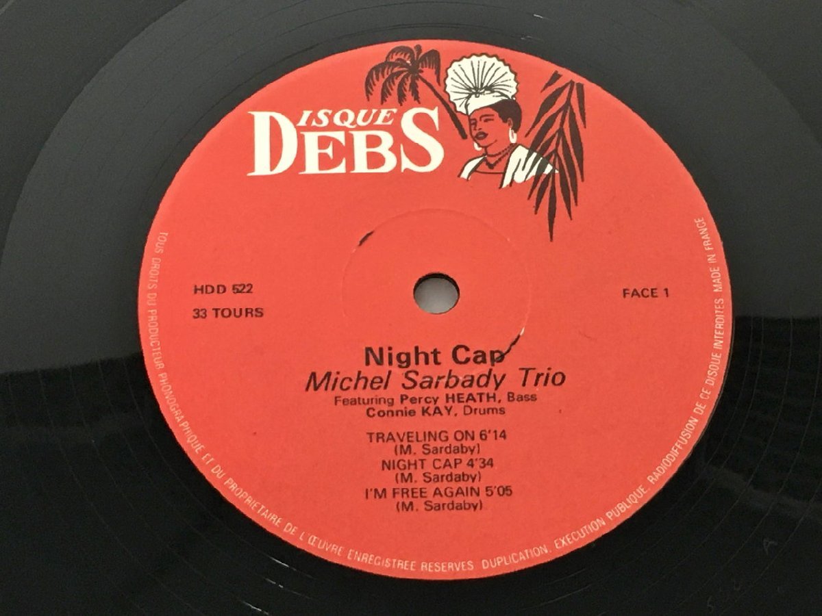 LPレコード Michel Sardaby Trio Night Cap Disques Debs International HDD 522 2312LBR035_画像7
