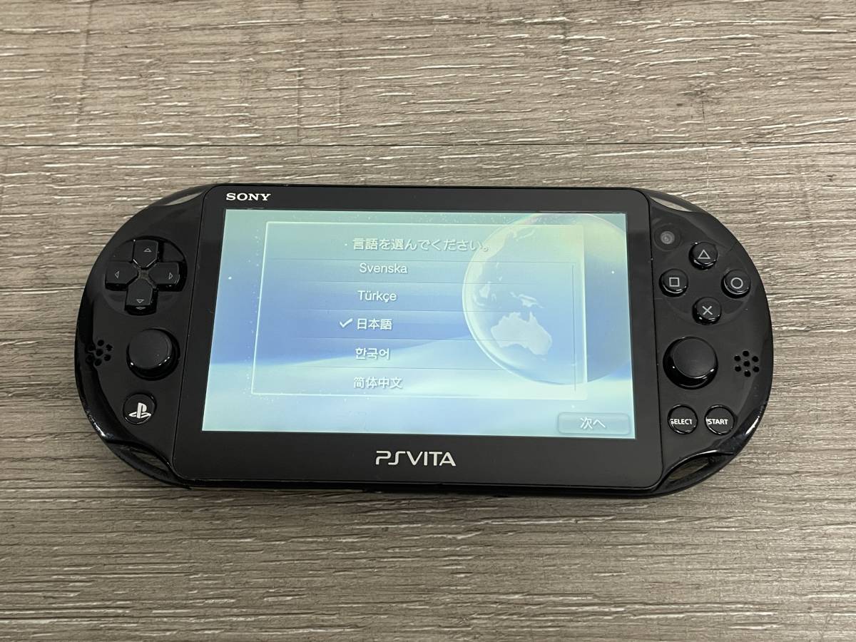 完成品 PCH-2000 ブラック Wi-Fiモデル Vita PlayStation ☆ VITA