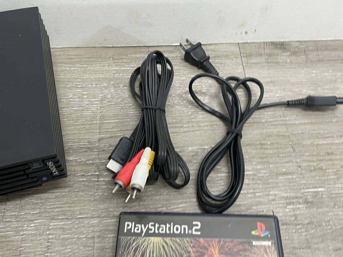 ☆ PS2 ☆ プレイステーション2 SCPH-18000 ブラック 動作品 状態良好 本体 コントローラー ソフト Playstation2 デュアルショック2 3791_画像4