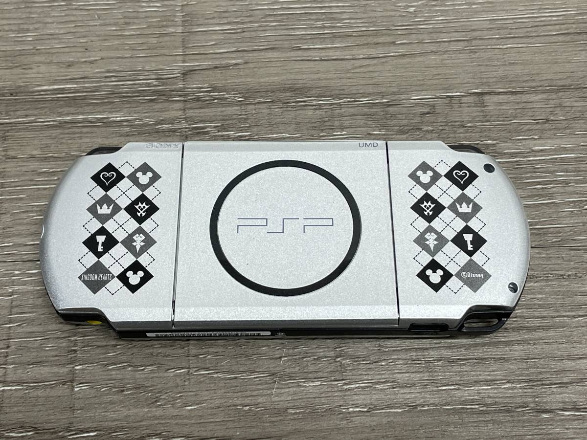 ☆ PSP ☆ プレイステーションポータブル PSP-3000 キングダムハーツ 仕様 動作品 状態良好 本体のみ Playstation Portable SONY 9591_画像4