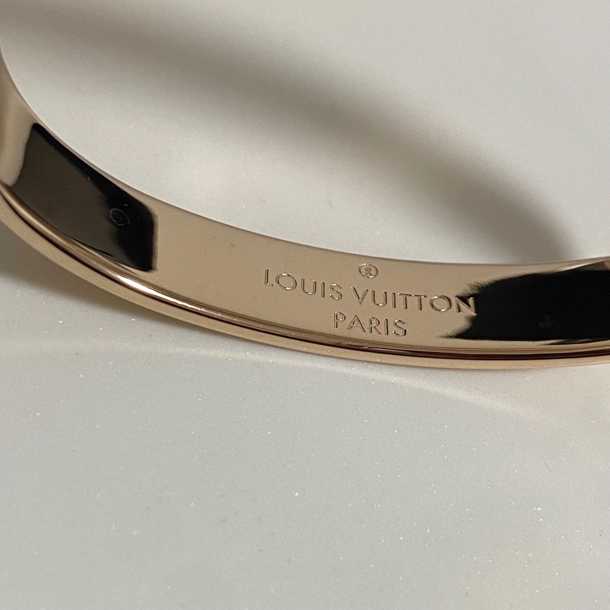 LOUIS VUITTON 新品同様品 カフ ナノグラムブレスレット 極美品 S