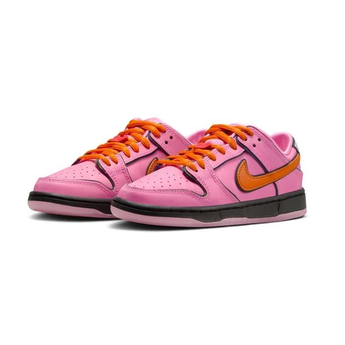 【待望★】 Pink Blossom Girls Powerpuff The Low Dunk SB Nike 国内正規品！20cm PS 1Y 32 ギフト プレゼント キッズシューズ FD2631-600 FZ3351-600 20cm～
