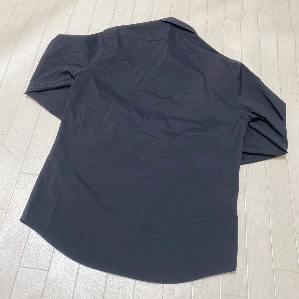 3752☆ Theory セオリー トップス シャツ 長袖シャツ カジュアルシャツ メンズ M ブラック_画像2