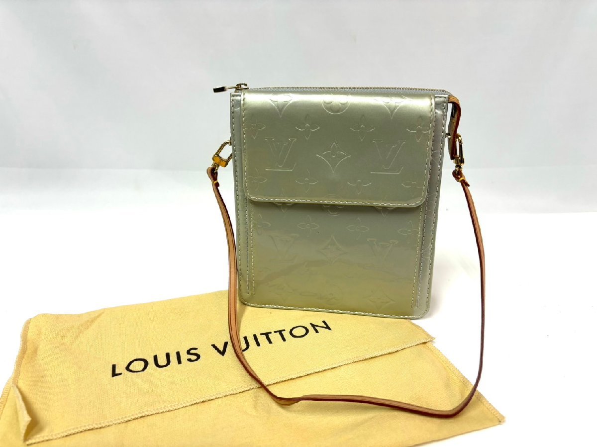 ☆☆ LOUIS VUITTON ルイヴィトン M91030 モノグラムヴェルニ モット ワンショルダー ショルダーバッグ ライトグリーン系_画像1