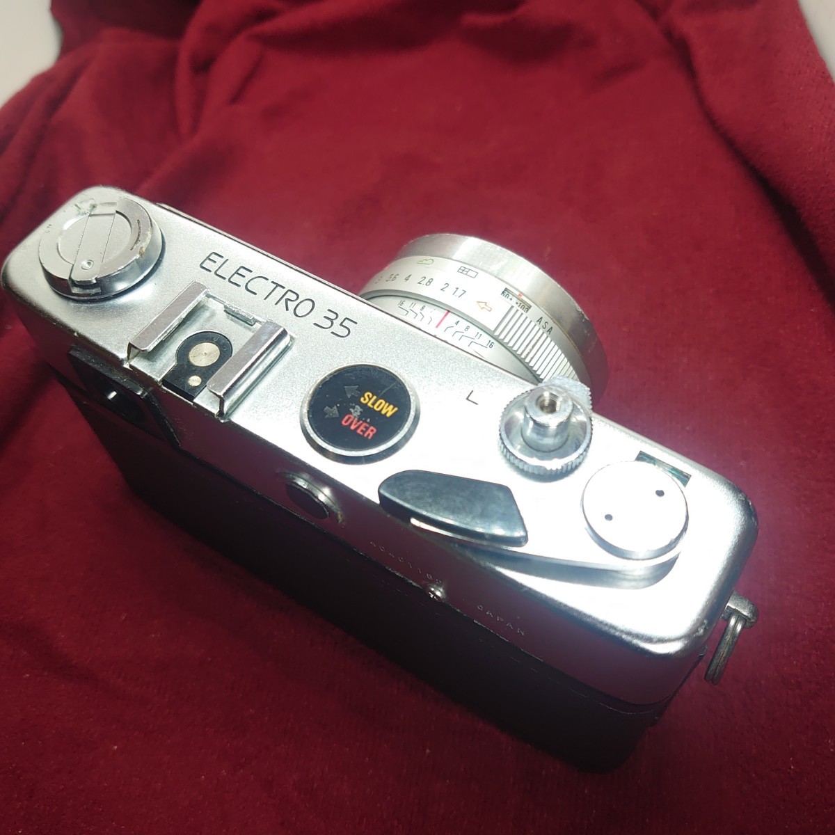 Q16【シャッターOK】YASHICA ELECTRO 35 GL レンズ固定式フィルム レンジファインダーカメラ ヤシカ エレクトロ LENS F:1.7 40mmの画像4