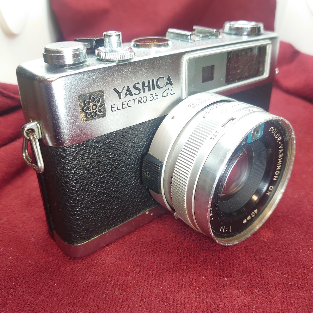 Q16【シャッターOK】YASHICA ELECTRO 35 GL レンズ固定式フィルム レンジファインダーカメラ ヤシカ エレクトロ LENS F:1.7 40mmの画像3