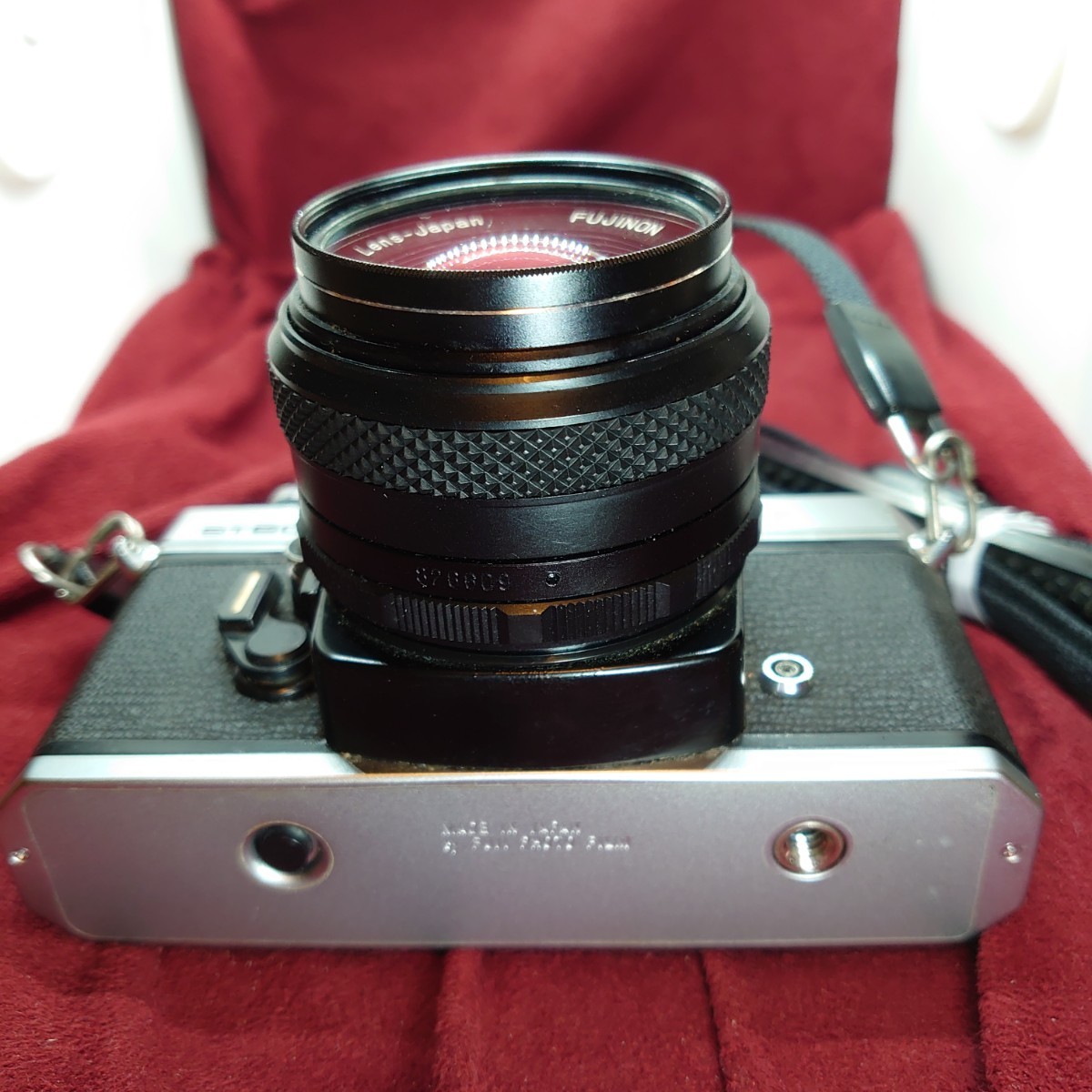Q68【シャッターOK】FUJICA ST605Ⅱ レンズ交換式一眼レフフィルムカメラ フジカ LENS FUJINON F:1.6 55mm/F:1.8 55mm ボディレンズセット_画像6