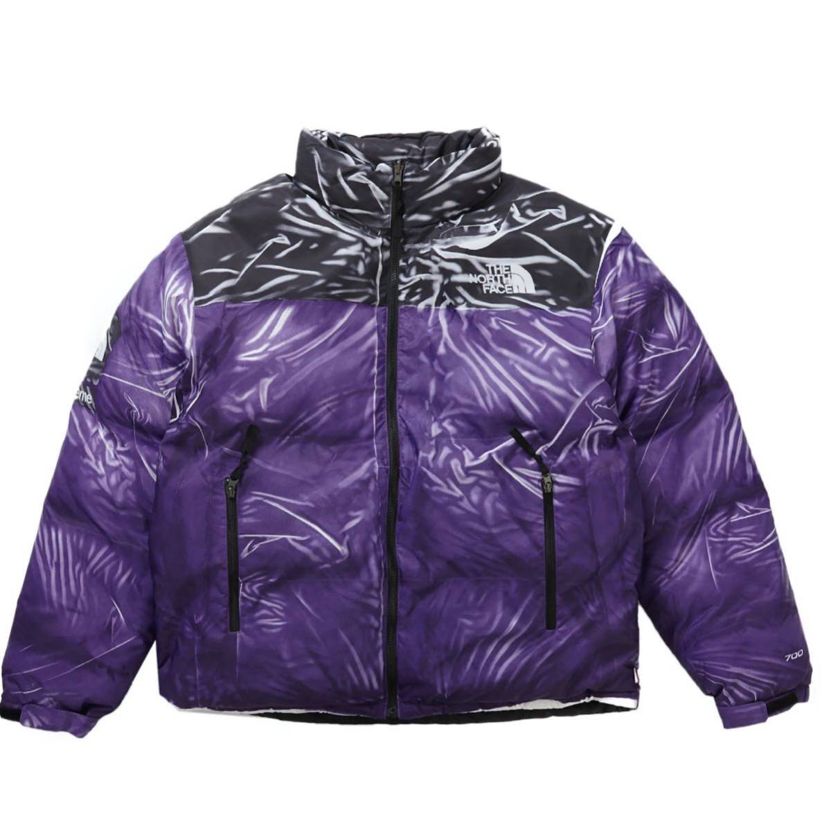 新品未使用 Supreme The North Face Trompe Loeil Printed Nuptse JacketPurple シュプリーム ノースフェイス Mサイズ 正規品_画像1