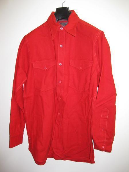 柔らかい ★ビンテージ1940sペンドルトンウールシャツS赤 Sサイズ