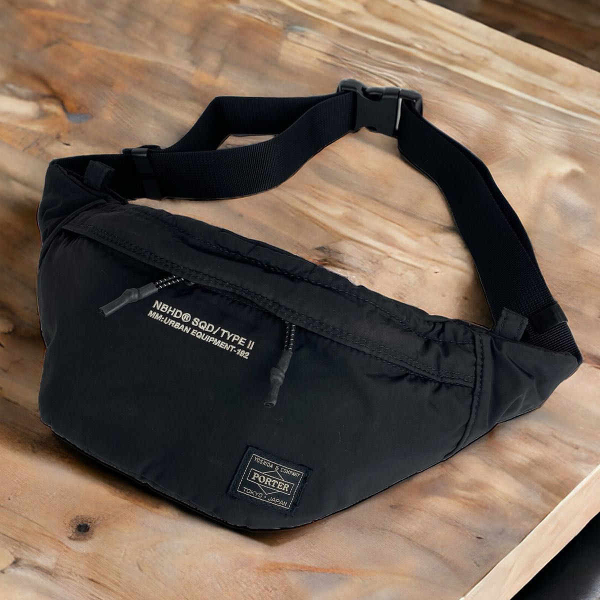 極希少】NEIGHBORHOOD × PORTER / ウエストバッグ 黒色 極希少】NEIGHBORHOOD × PORTER / ウエストバッグ 黒色