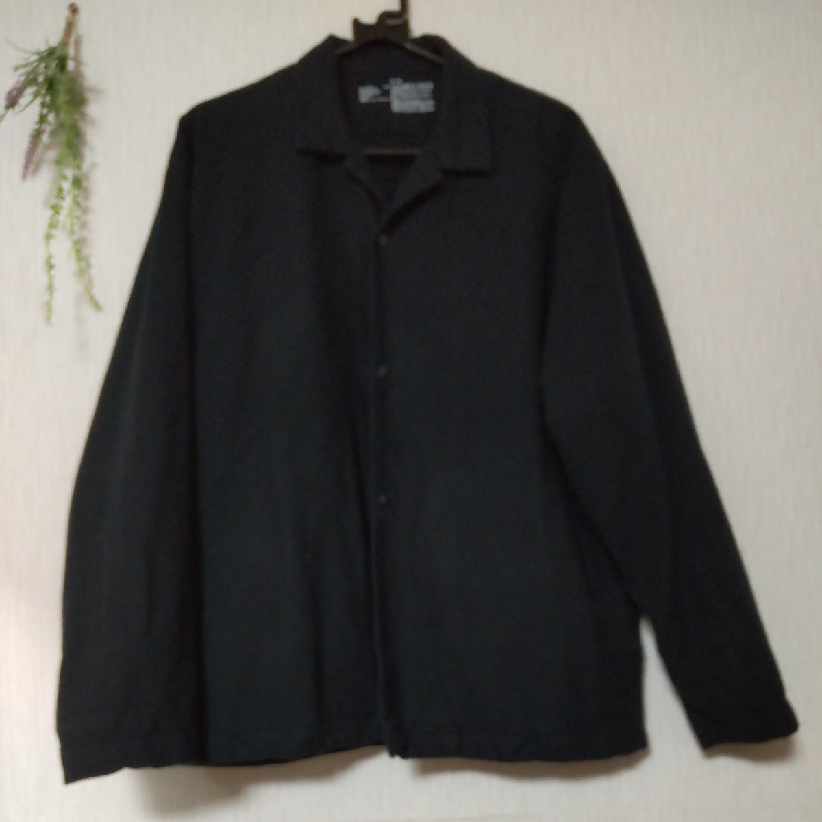 MUJI シャツ ジャケット 黒 ブラック 長袖 ブルゾン 綿 無印 シャツジャケット SサイズＭサイズＬサイズ レディース 美品_画像1