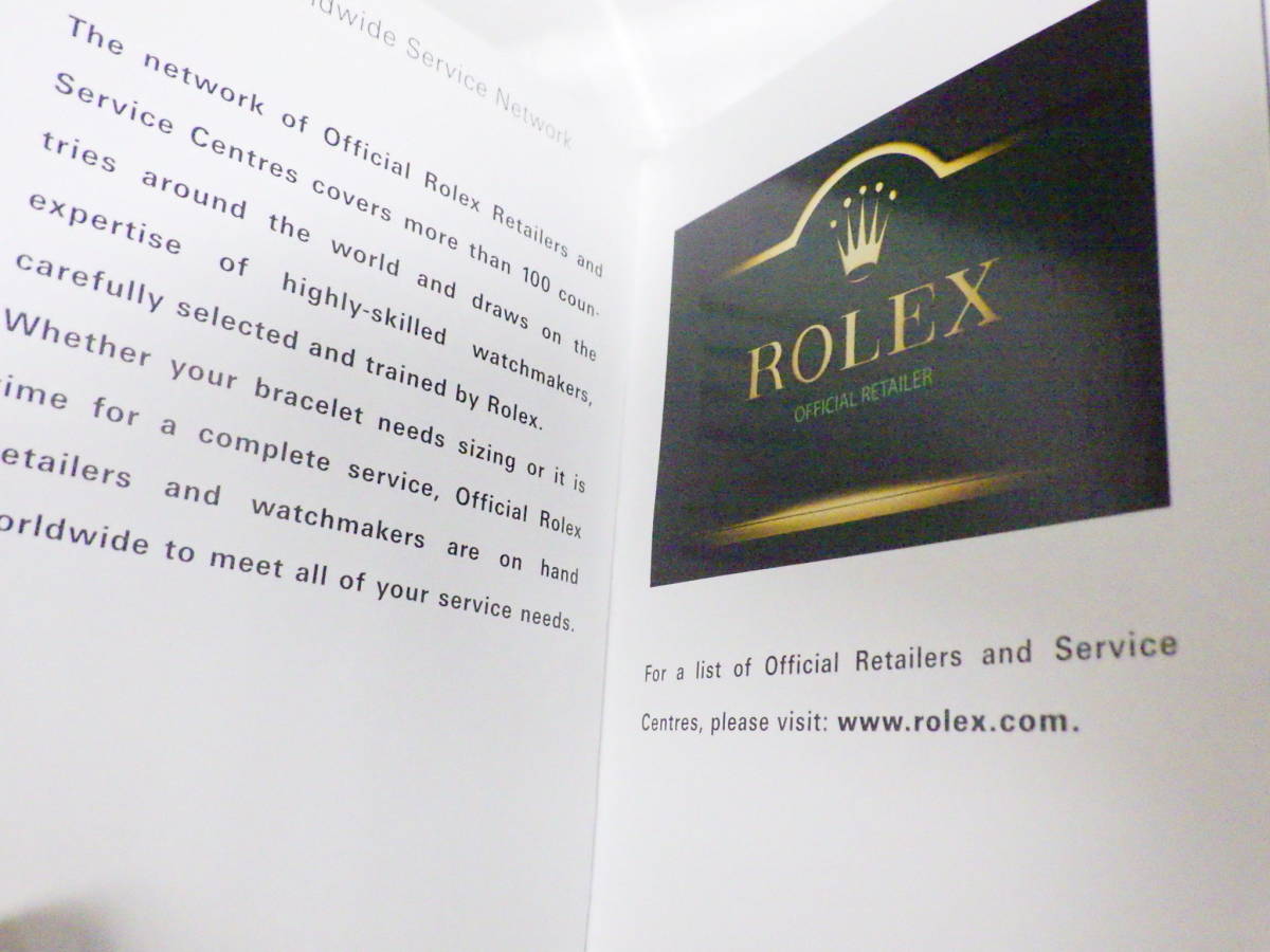 ROLEXロレックス サブマリーナデイト 冊子 2011年 英語表記 4点　№2127_画像9