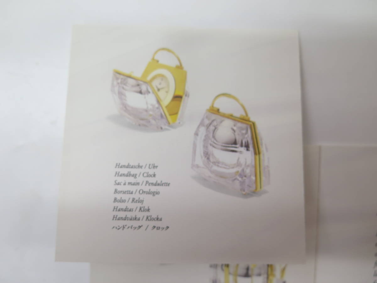 Swarovski Swarovski 2004 год снят с производства товар [Secrets Handbag Clock] Secret серии ручная сумочка часы зеркало имеется 
