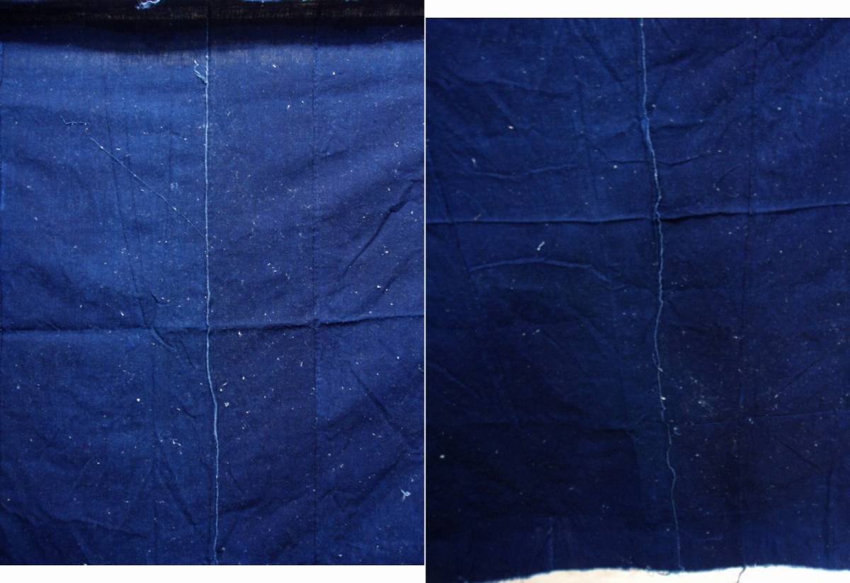L44773【生地取り用 リメイク用 綿 ボロ 襤褸 藍染】 布団がわ ほどき 大判 5斤_画像9