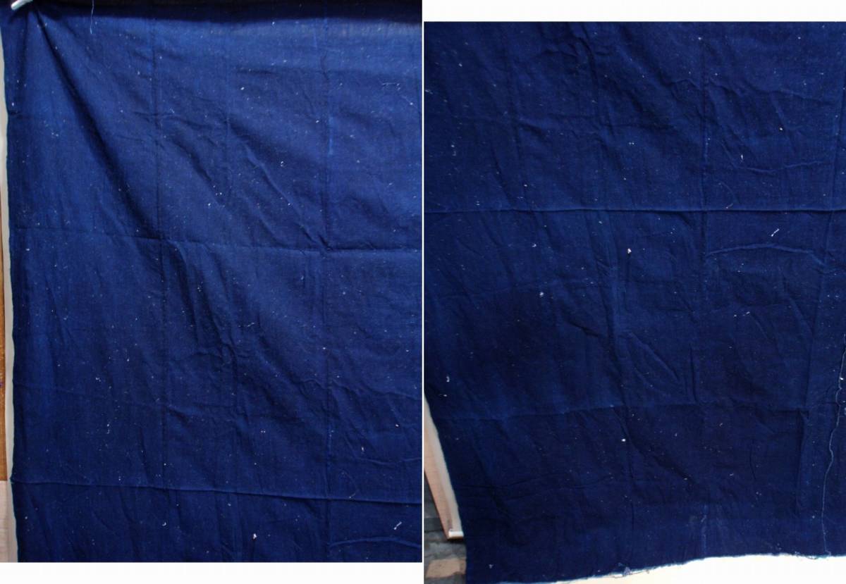 L44773【生地取り用 リメイク用 綿 ボロ 襤褸 藍染】 布団がわ ほどき 大判 5斤_画像8