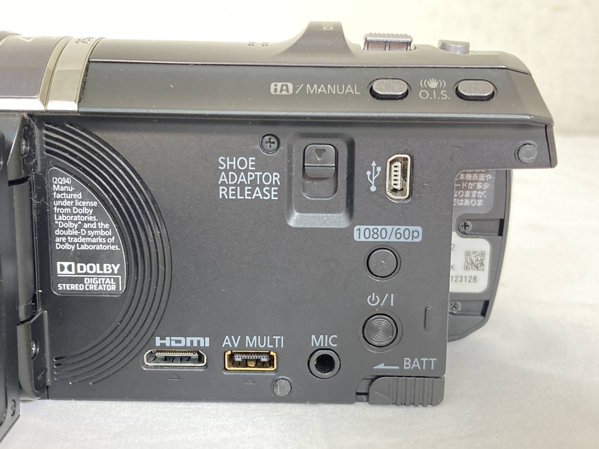 【IE60】(O) Panasonic パナソニック HDD ハイビジョンカメラ ビデオカメラ HC-V700M 2012年製 フルHD 通電撮影動作確認済 中古現状品_画像6