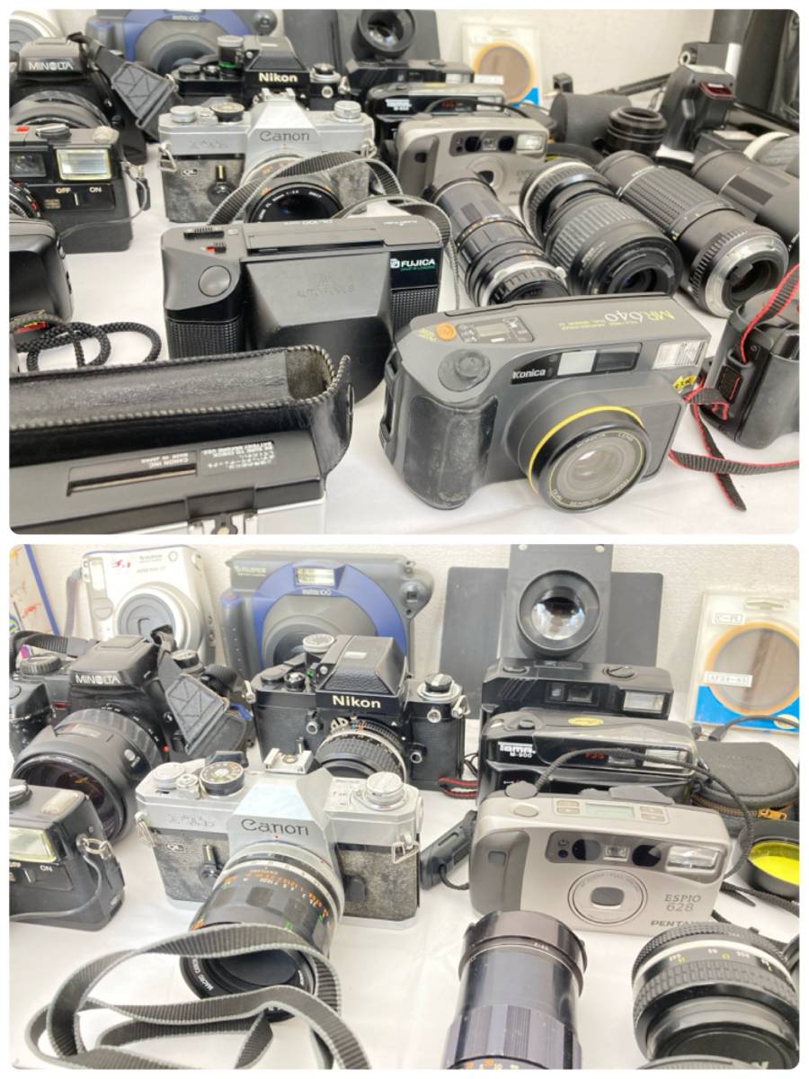 【IE14】(O) フィルムカメラ 他 まとめ売り カメラ:約22台 レンズ Canon/OLYMPUS/PENTAX/FUJIFILM/MINOLTA/JOYCAM 等 ジャンク 中古現状品_画像5