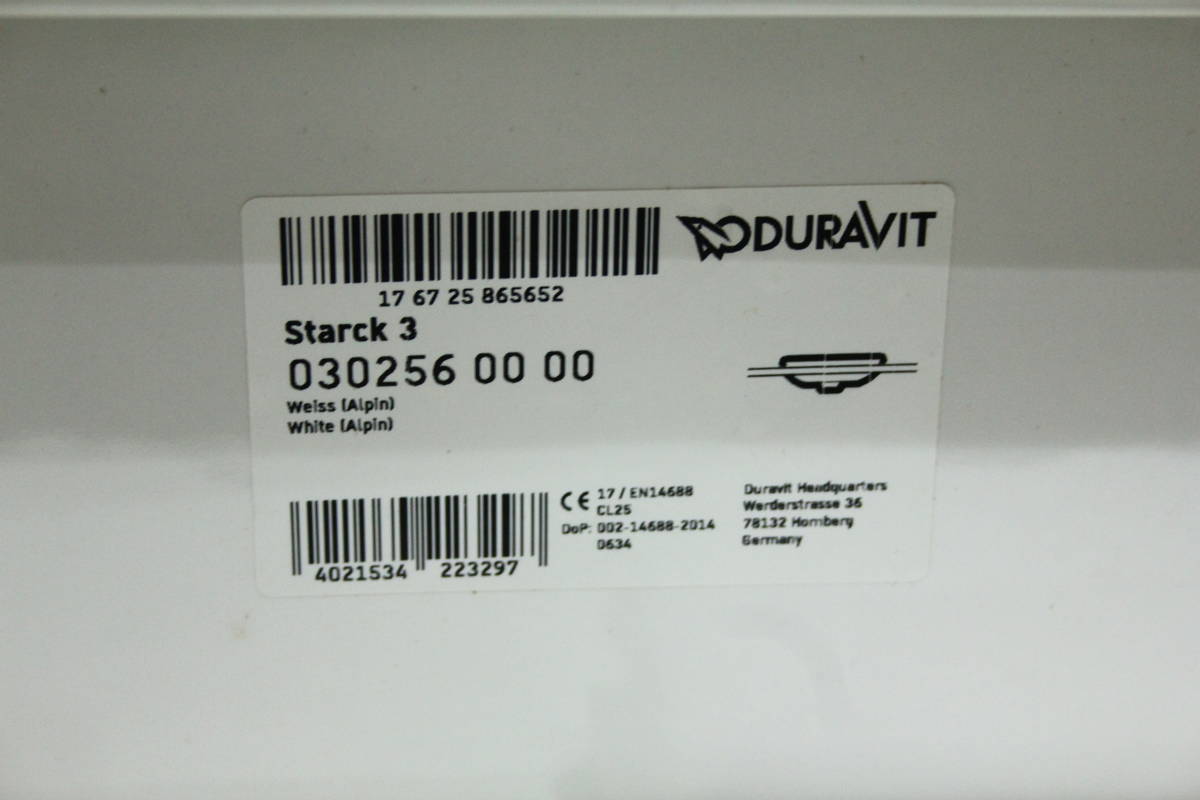 TG12102　DURAVIT　洗面器　DV030256-00　スタルク3シリーズ　洗面ボウル　未使用品_画像9