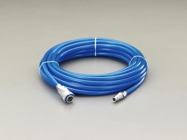 ESCO 6.5/10.0mmx30m ウレタンホース ( カプラー付 ) EA125BS-30C エアーホース ウレタンホース ホース 30m エア工具