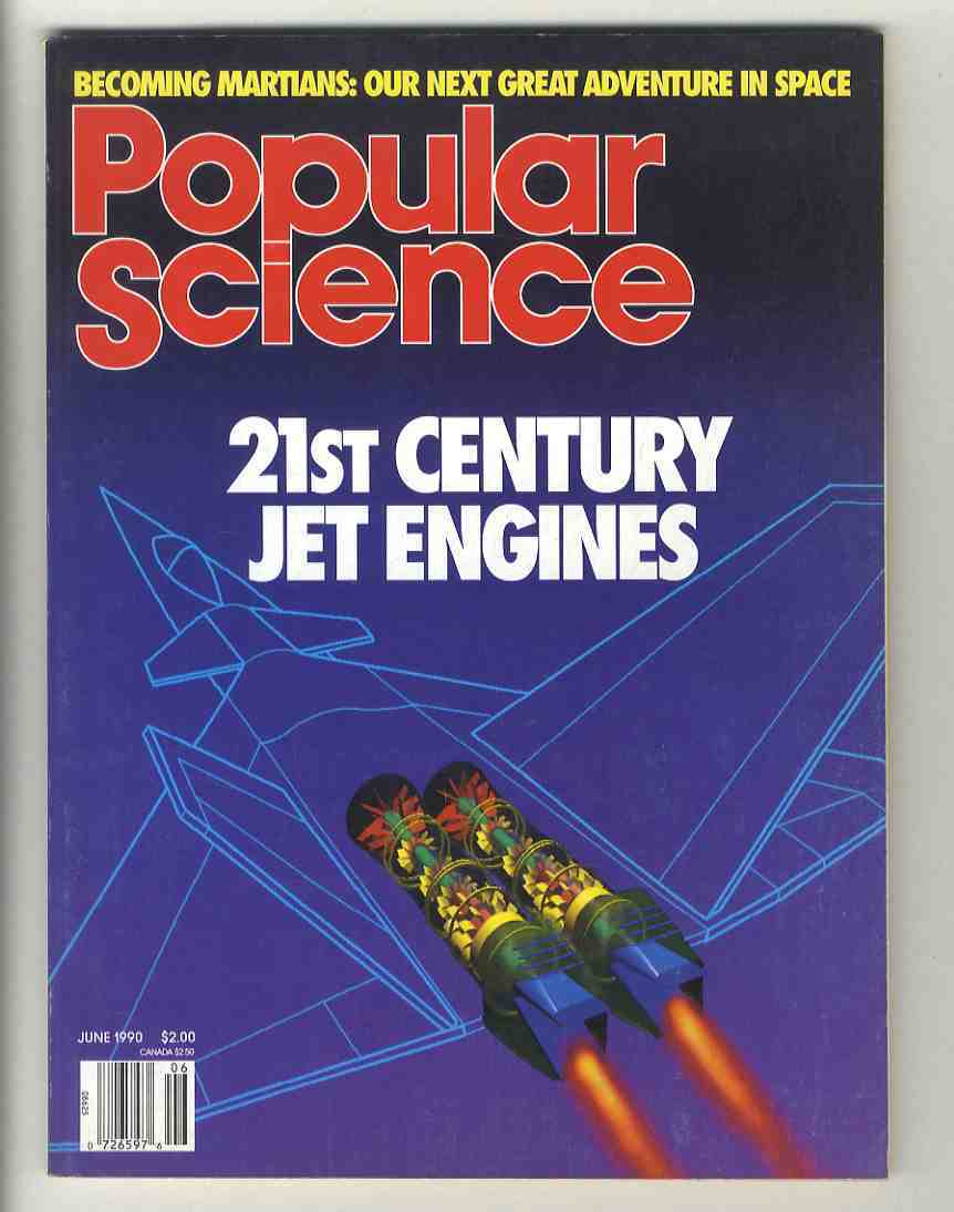 【e2009】90.6 Popular Science／21世紀のジェットエンジン、.住宅のリモデリング、導電性ポリマー、英仏間の海底トンネル、.._画像1