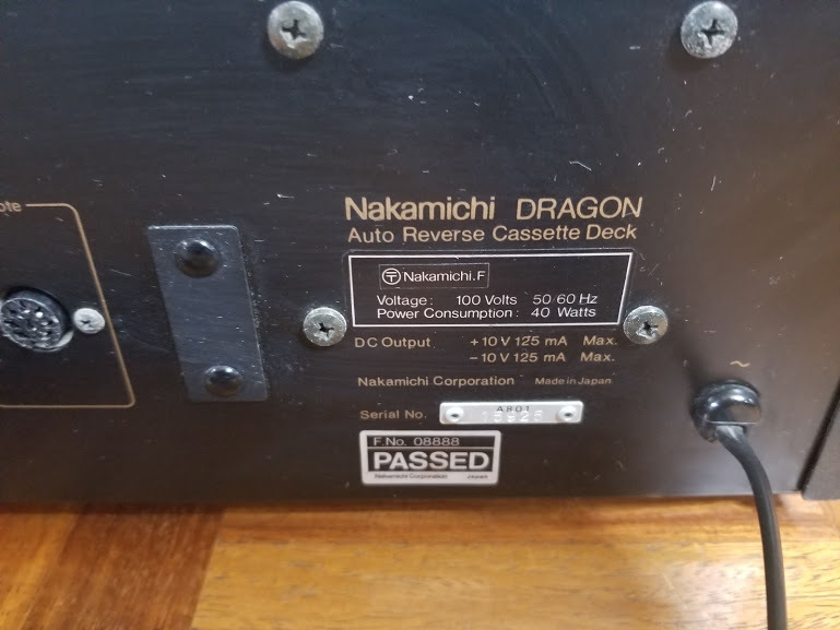  原文:【中古】NAKAMICHI ナカミチ　DRAGON ドラゴン カセットデッキ