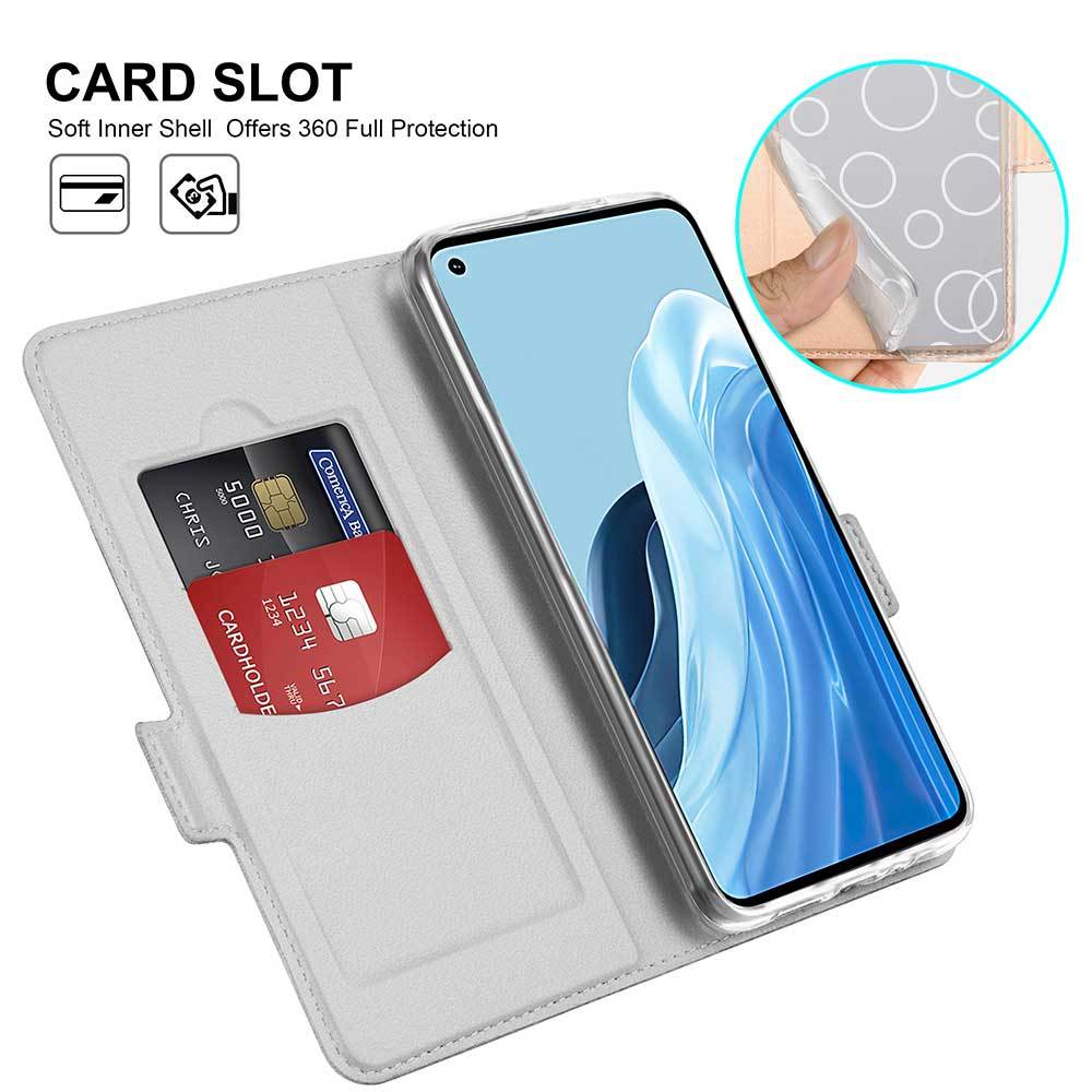 OPPO Reno9 A/OPPO Reno7 A notebook type case cover magnet ticket holder pocket simple gray 