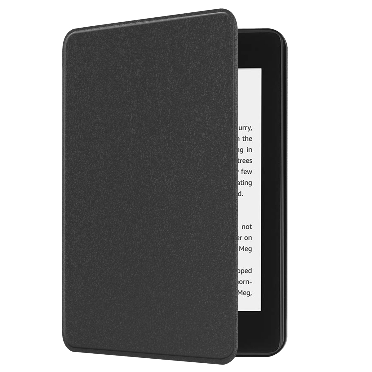 Amazon 第10世代 Kindle Paperwhite (2018) 専用 ケース カバー 薄型 軽量型 スタンド機能 高品質PUレザーケース ブラック_画像2