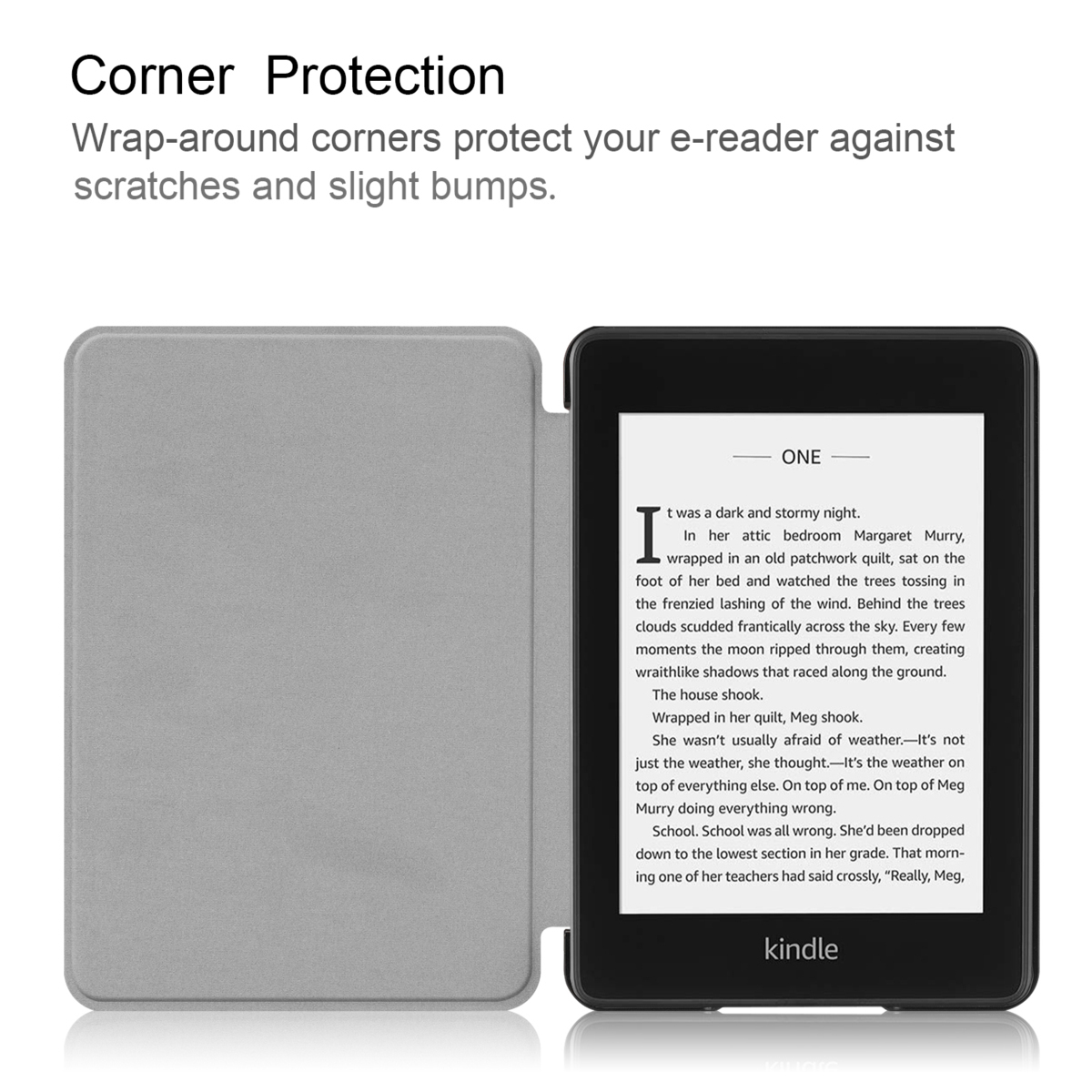 Amazon 第10世代 Kindle Paperwhite (2018) 専用 ケース カバー 薄型 軽量型 スタンド機能 高品質PUレザーケース ブラック_画像8