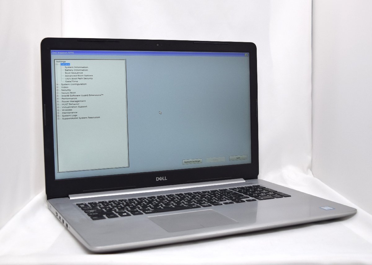 DELL Inspiron 17 5000 /Core i5-8250U/8GB/非搭載/DVD S multi 【1197】※同梱不可_画像1