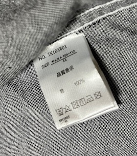ikka イッカ/七分袖カッターシャツ/タンガリーシャツ/メンズXLサイズの画像5