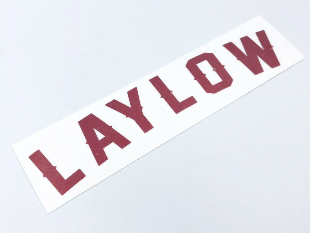 【LAYLOW アーチステッカー 赤ラメ】Stance Nation/USDM/JDM/illest/スタンス/ヘラフラ/Simply Clean/Cambergang/Lowered lifestyle_画像1