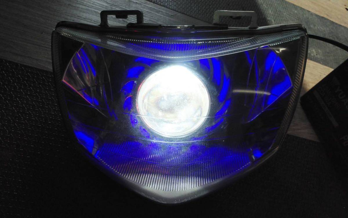 スズキ　アドレスV125G ヘッドライト 90-2919 純正加工LED埋め込み 中古 バイク 部品 CF46A 　ドレスアップ_画像1