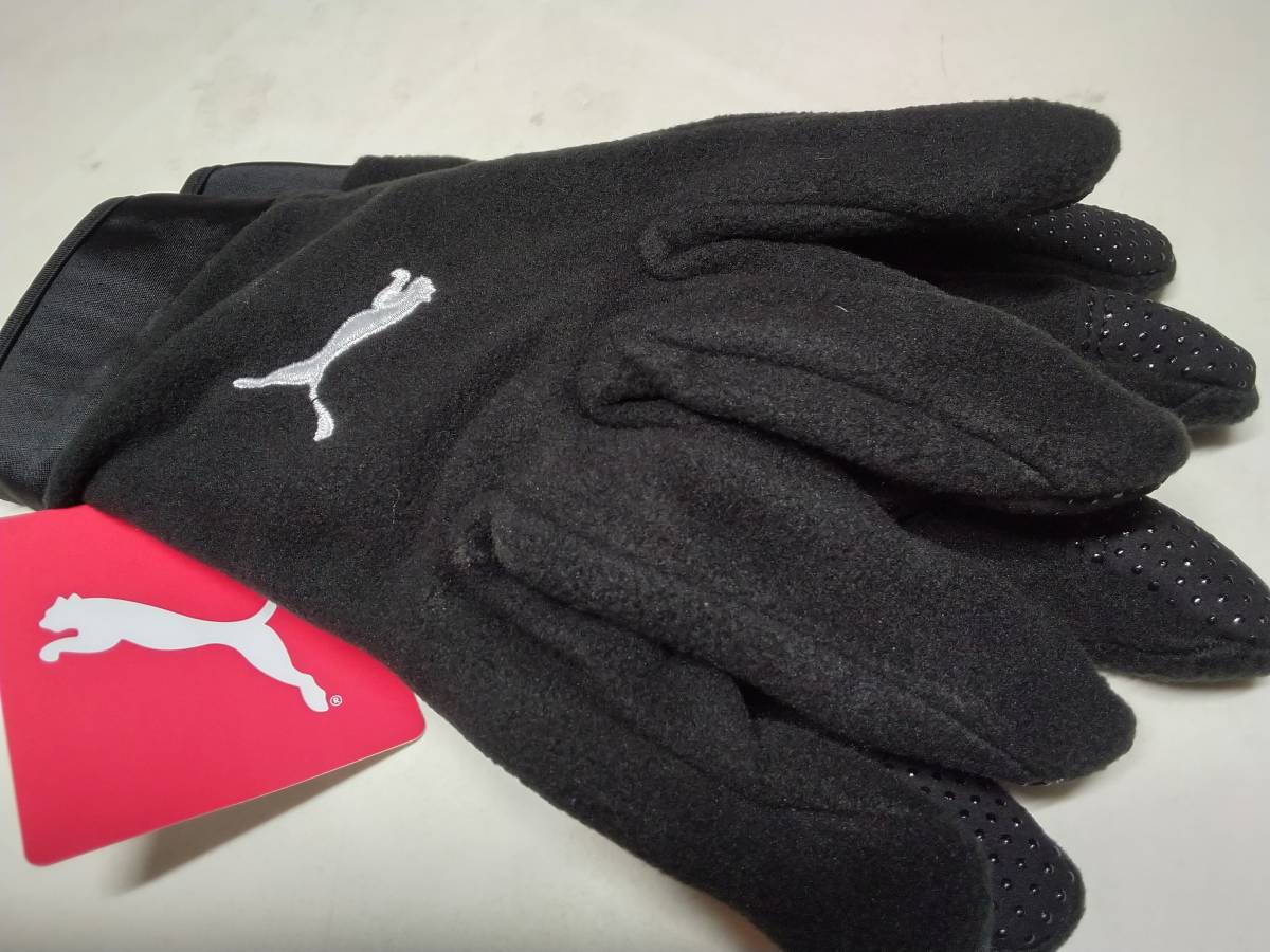 プーマ PUMA 手袋 TEAMLIGA 21 ウィンターグローブ サッカーウェア フットサルウェア 防寒具 起毛素材 041706 01(BLK) M/Lサイズ_画像2