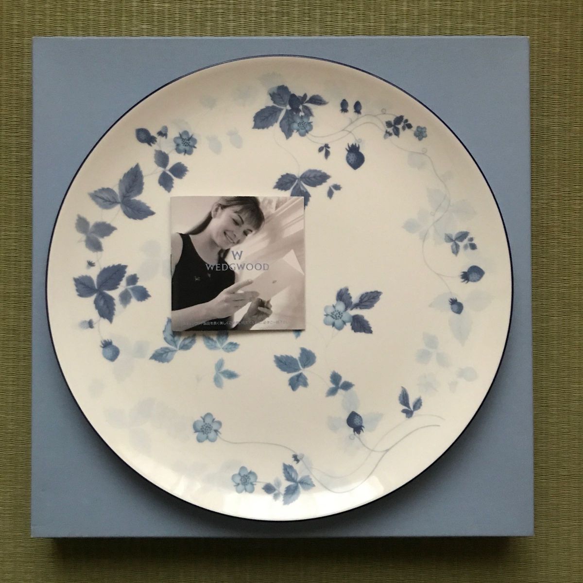 WEDGWOOD STRAWBERRY BLUE ウェッジウッド  ストロベリーブルー　プレート　皿　27cm  廃盤品