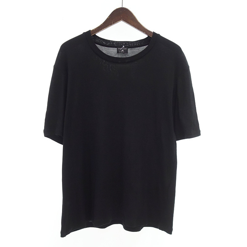 OPUS JAPAN SILK S/S TEE シルク 半袖 カットソー Tシャツ ブラック メンズL_画像1