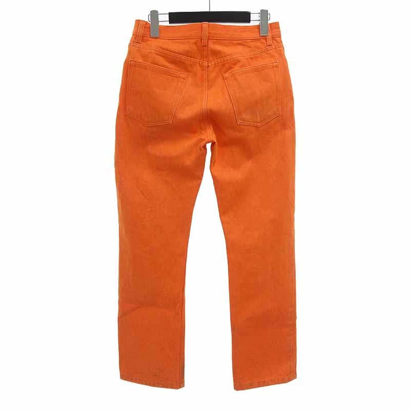 【特別価格】HELMUT LANG オレンジ カラー デニム パンツ オレンジ メンズ28_画像2