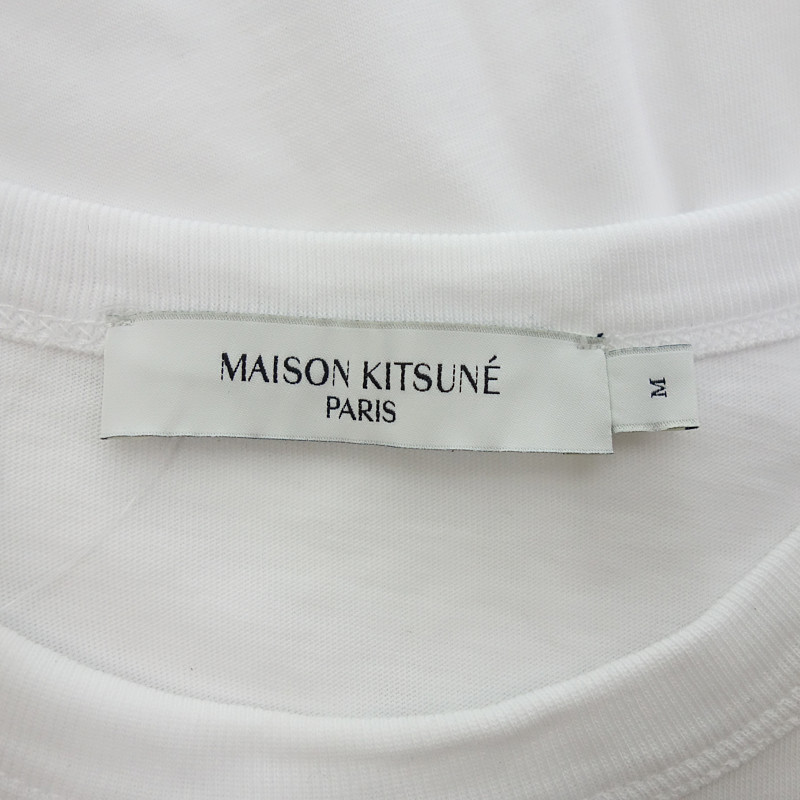 【年末年始大セール】MAISON KITSUNE FOX HEAD PATCH フォックスヘッド パッチ クラシック Tシャツ_画像3