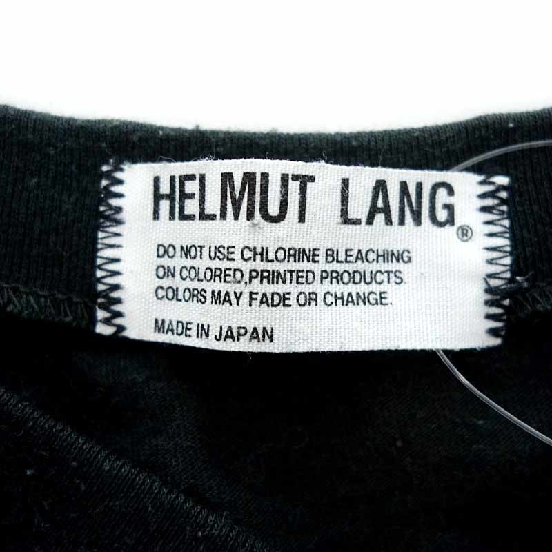 【年末年始大セール】HELMUT LANG グンゼ製 半袖 Vネック Tシャツ ブラック_画像3