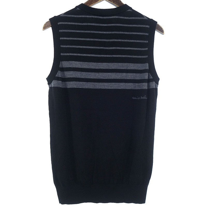 【年末年始大セール】Travis Mathew GOLF KNIT VEST ゴルフ ボーダー ウール ニット ベスト_画像2