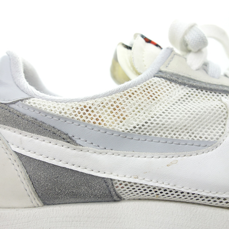 NIKE sacai LD Waffle White スニーカー グレー メンズ27.5cm_画像6