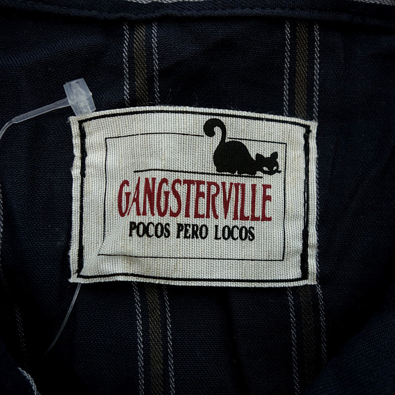 【年末年始大セール】GANGSTERVILLE 17SS L/S SHIRTS ストライプ 長袖 シャツ_画像3