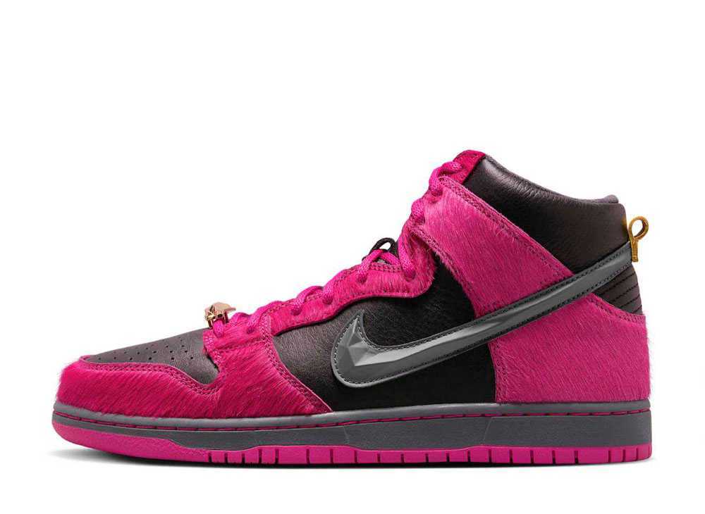 27.5cm Run The Jewels Nike SB Dunk High "Active Pink and Black" 27.5cm DX4356-600