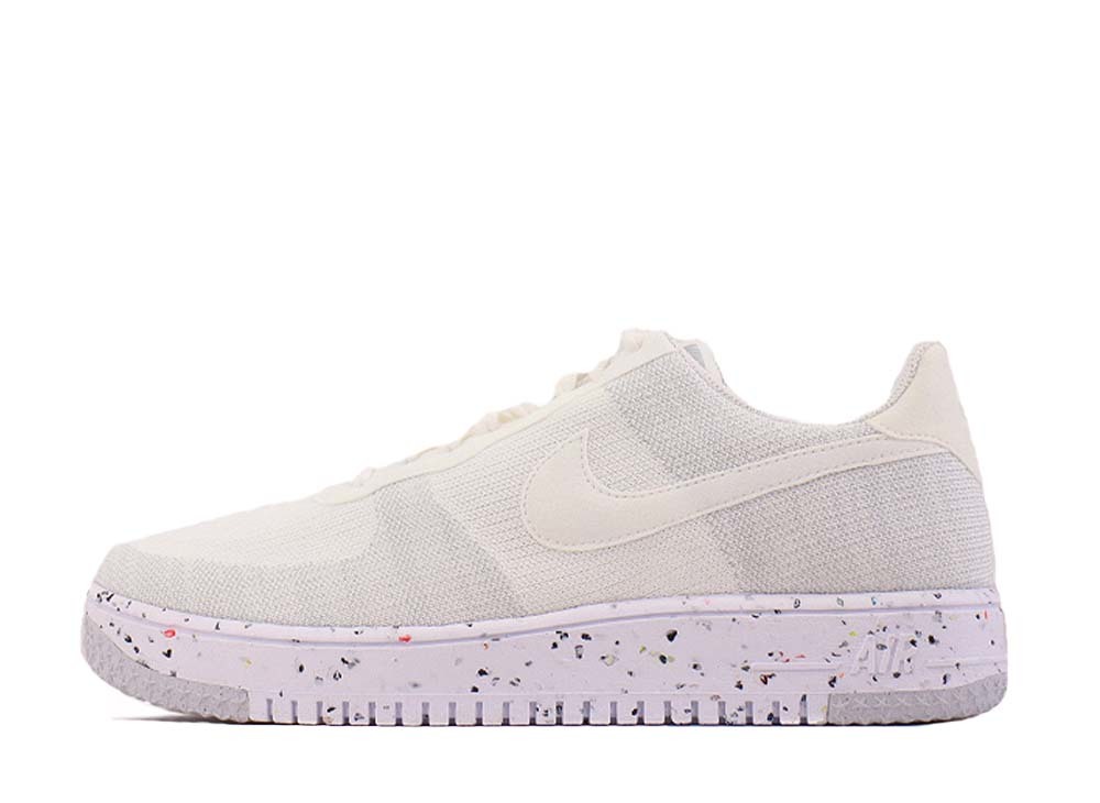 26.5cm Nike Air Force 1 Low Crater Flyknit "White/White-Sail-Wolf Grey" 26.5cm DC4831-100