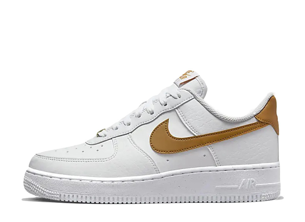 22.5cm Nike WMNS Air Force 1 Low Next Nature "White/Gold Suede" 22.5cm DN1430-104
