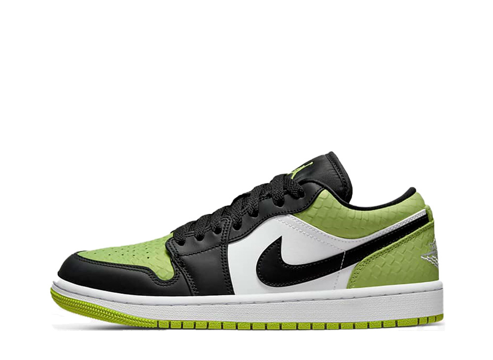 23.0cm Nike WMNS Air Jordan 1 Low "Vivid Green Snakeskin" 23cm DX4446-301